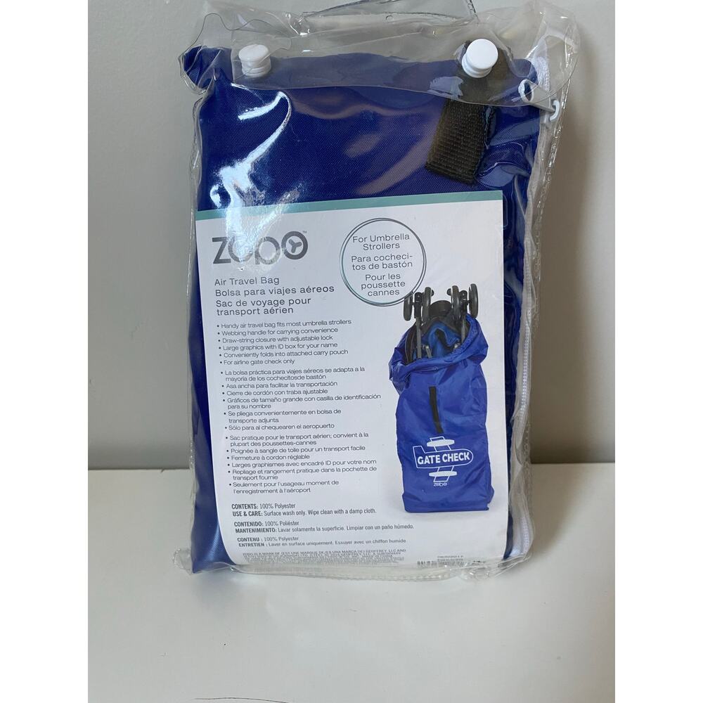 Zobo Air Travel Bag for Umbrella Strollers- Measures 45"x15.5"x12" - Picture 2 of 3